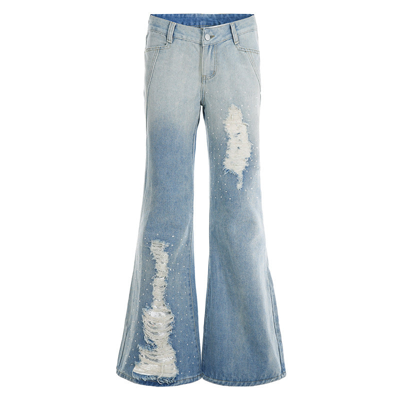 Damen Schlagjeans mit modischen Destroyed-Details und komfortablem Sitz Drune