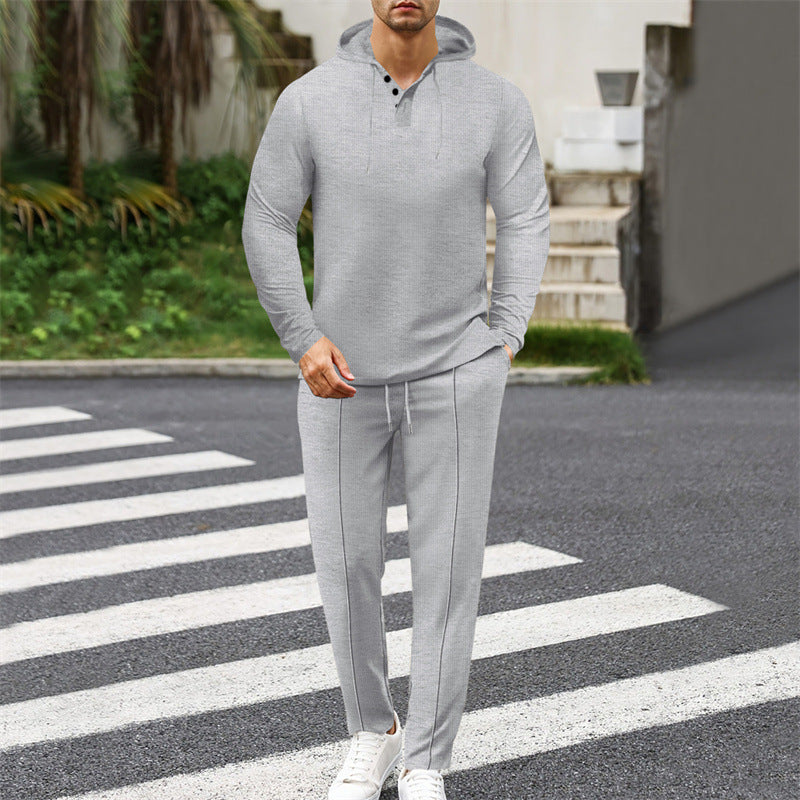 Herren modisches Hoodie-Set mit sportlichem Schnitt und praktischen Funktionen Drune