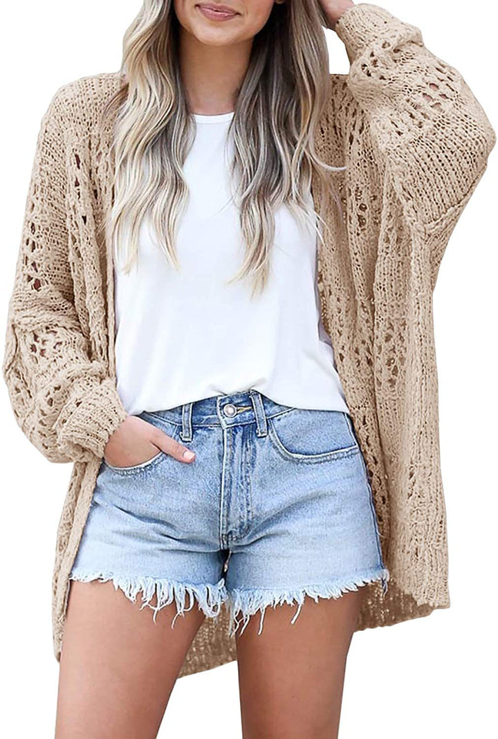 Damen offene Strickjacke Drune