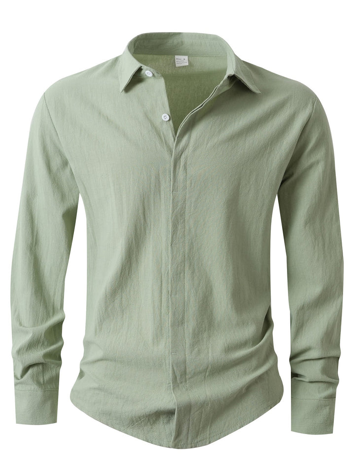 Herren Elegantes Casual-Hemd mit Slim-Fit Schnitt Drune