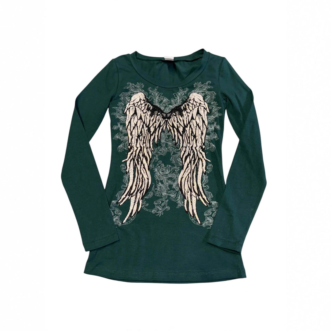 Damen T-Shirt mit Engelprint Drune