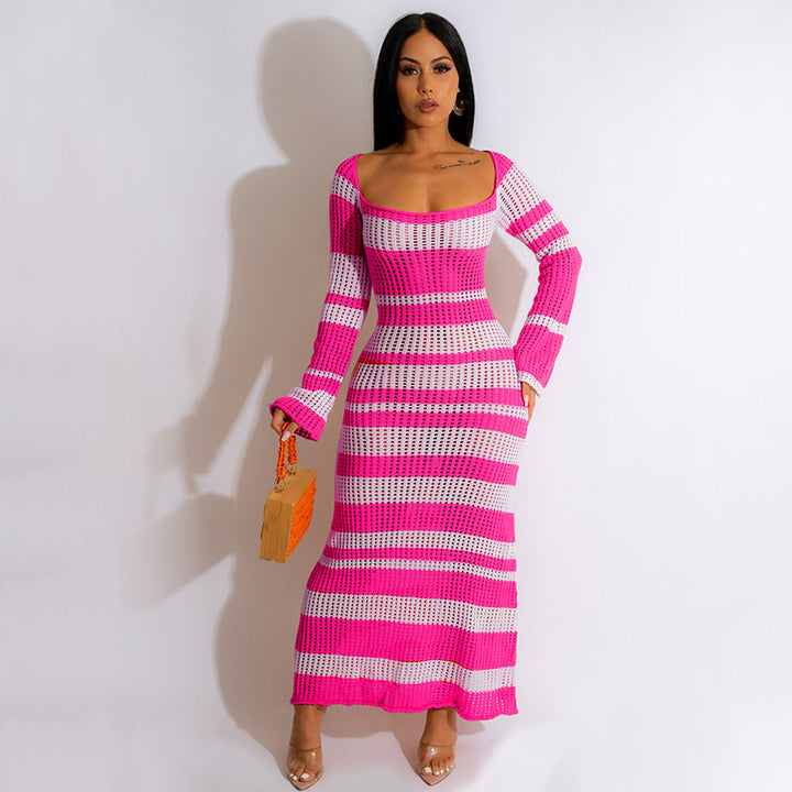 Damen Mesh-Kleid Drune