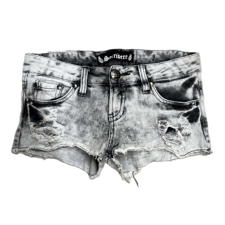 Damen trendige Destroyed Denim-Shorts Drune