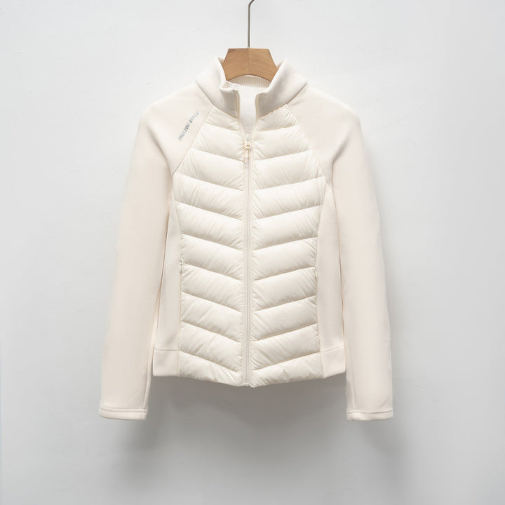 Damen gesteppte Sportjacke mit hohem Kragen und funktionalen Reißverschlusstaschen Drune