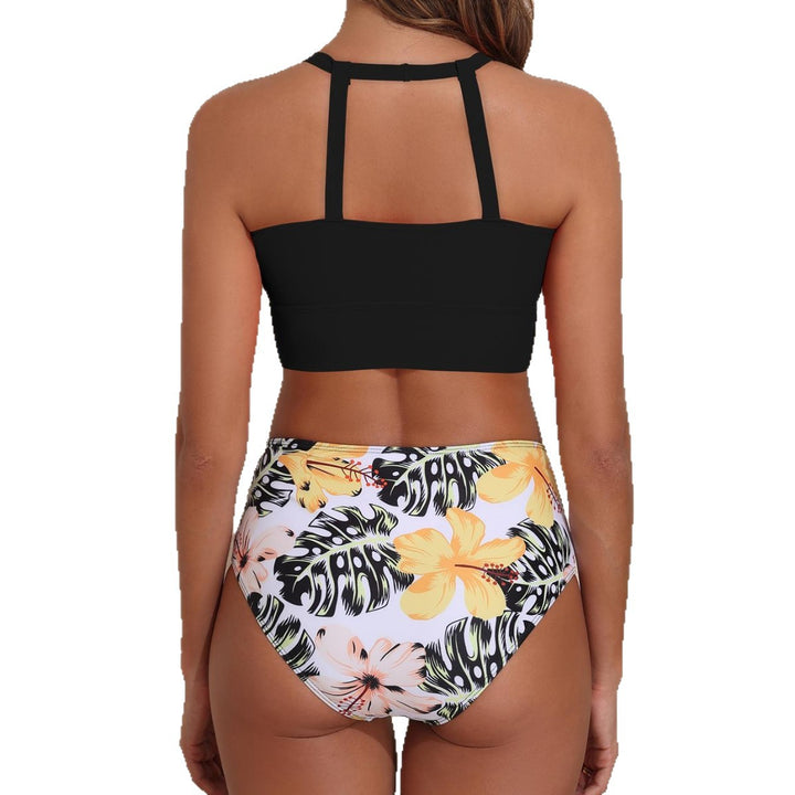 Damen Hochtailliertes Bikini-Set mit sportlichem Oberteil Drune