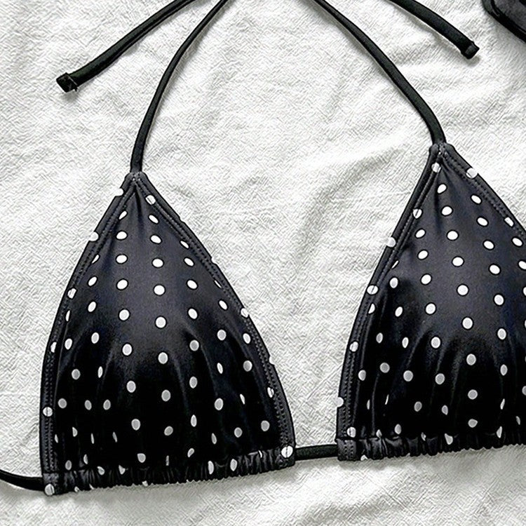 Damen Triangel-Bikinioberteil mit lässigen Bindebändern Drune