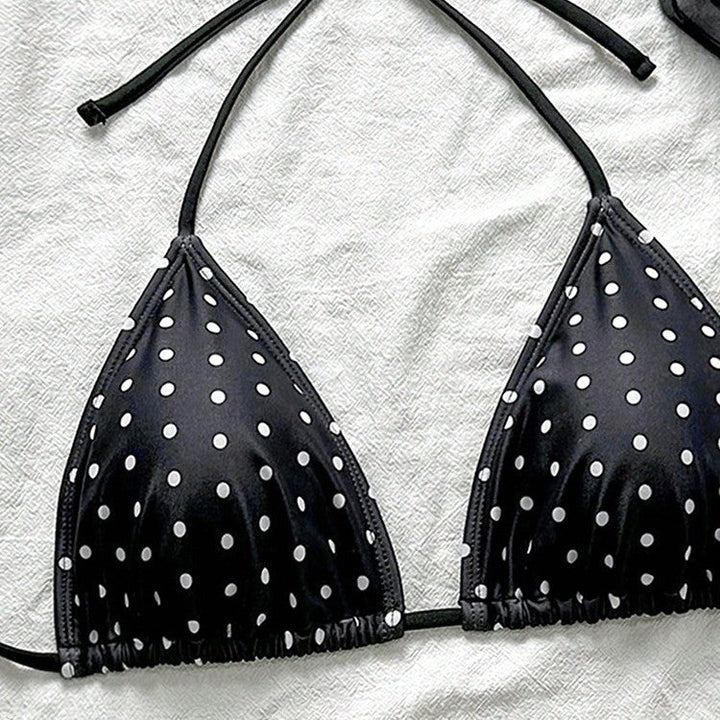 Damen Triangel-Bikinioberteil mit lässigen Bindebändern Drune