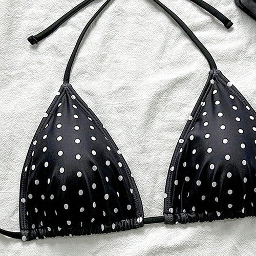 Damen Triangel-Bikinioberteil mit lässigen Bindebändern Drune