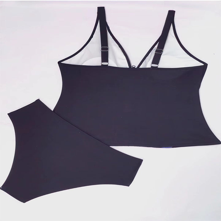 Damen Bikini-Set mit modischem Zip-Oberteil und bequemen High-Waist-Slip Drune