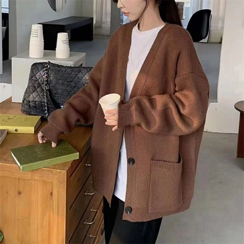 Damen Oversize Strickjacke Drune