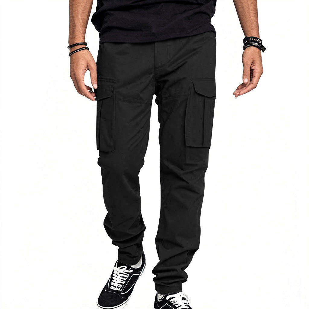 Herren nan Utility-Cargohose mit großen aufgesetzten Klappentaschen und schmal zulaufender Silhouette Drune