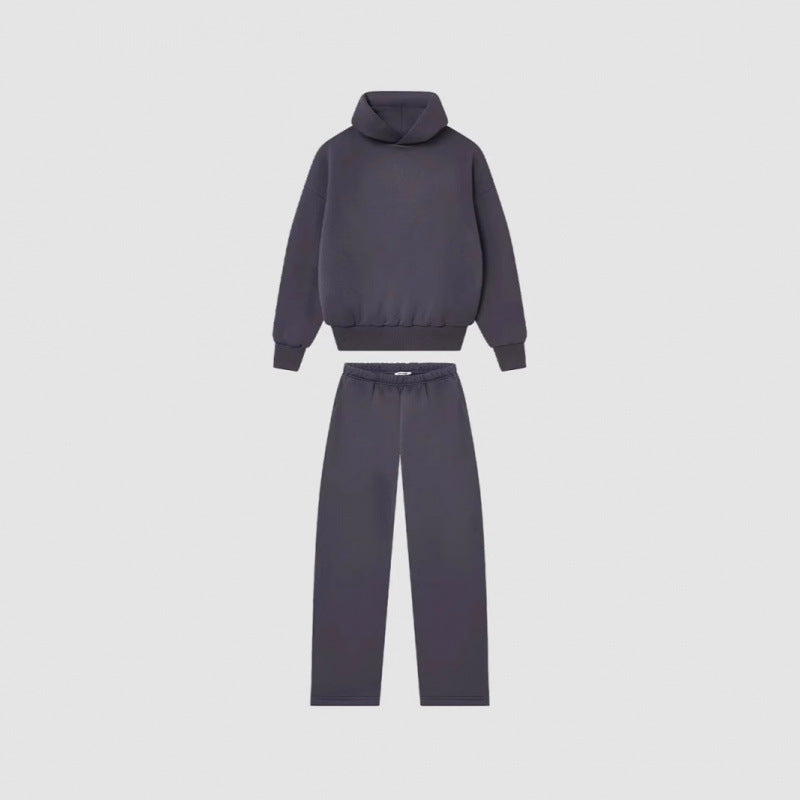 Damen Cozy Sweatshirt- und Hose-Set mit hohem Kragen und lässigem Schnitt Drune