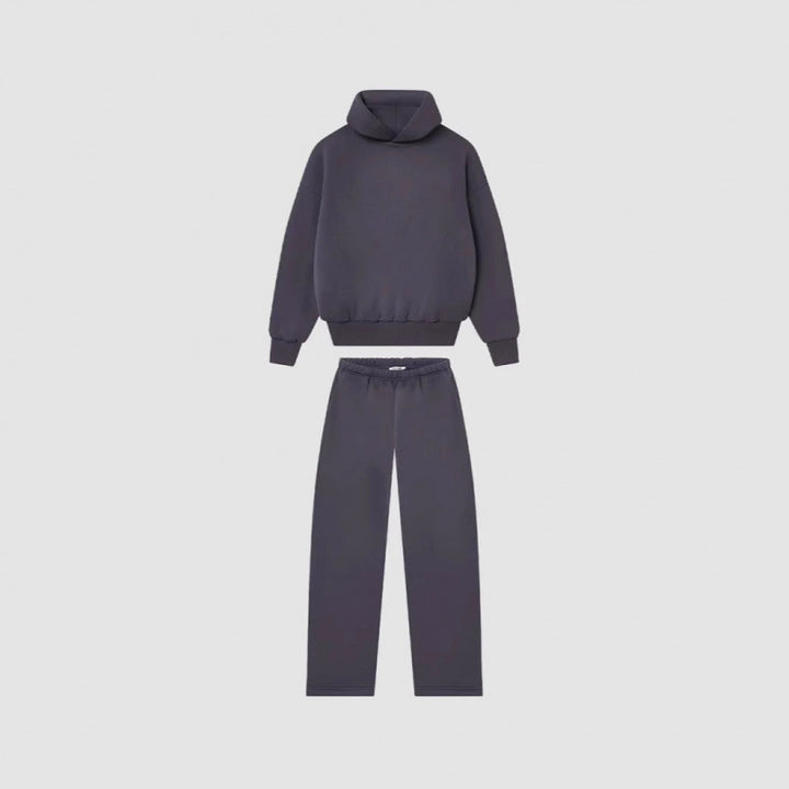 Damen Cozy Sweatshirt- und Hose-Set mit hohem Kragen und lässigem Schnitt Drune