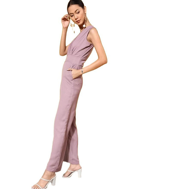 Damen Jumpsuit mit elegantem V-Ausschnitt von Drune