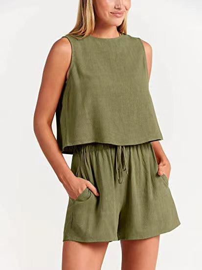 Damen Bequemes Jumpsuit mit weitem Schnitt und praktischen Taschen Drune