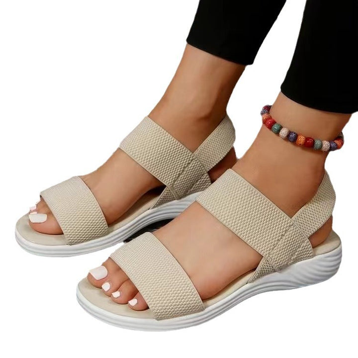 Damen Komfort-Sandalen mit verstellbaren Riemen und rutschfester Sohle Drune