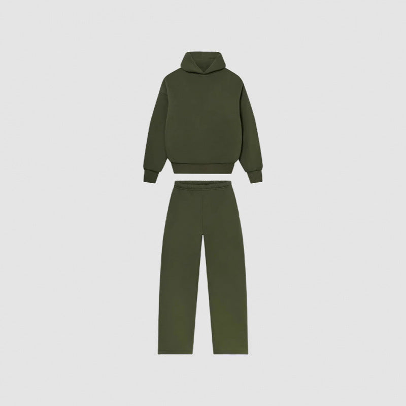 Damen Cozy Sweatshirt- und Hose-Set mit hohem Kragen und lässigem Schnitt Drune