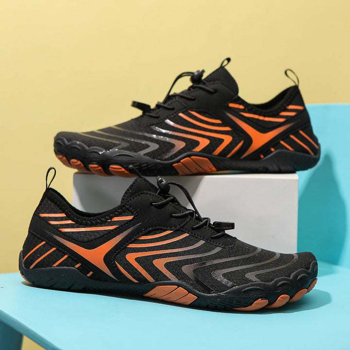 Damen Barfußschuhe mit rutschfester Sohle und elastischem Verschlusssystem Drune