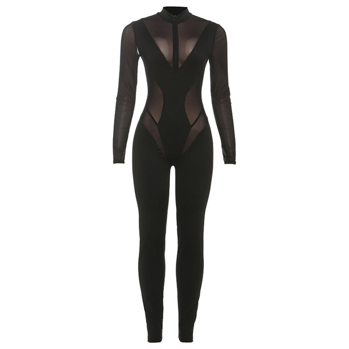 Damen Body mit transparenter Einsätzen und figurbetontem Schnitt Drune