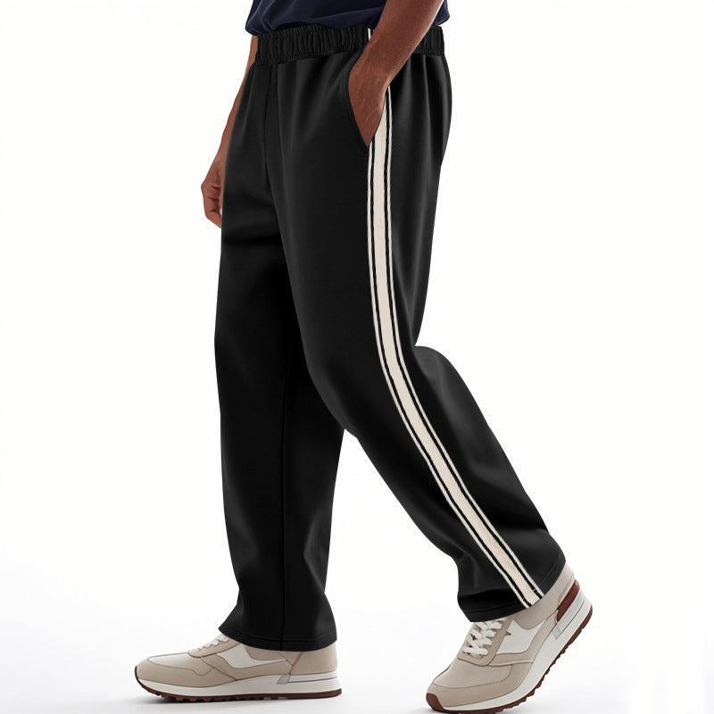 Herren Sportliche Freizeithose mit seitlichen Kontraststreifen Drune