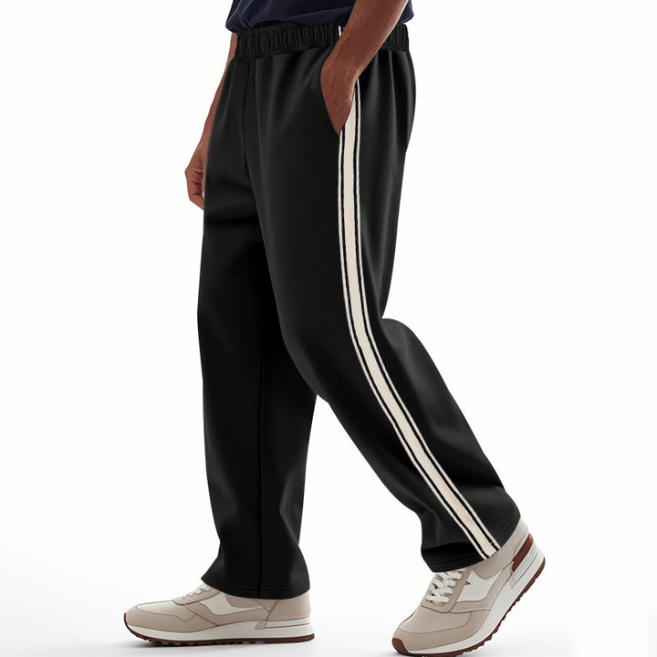 Herren Sportliche Freizeithose mit seitlichen Kontraststreifen Drune