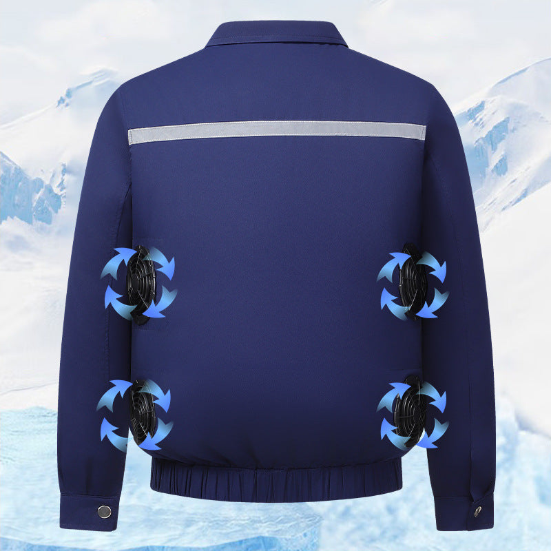 Unisex nan kühlende Arbeitsjacke mit integrierten Lüftersystem Drune