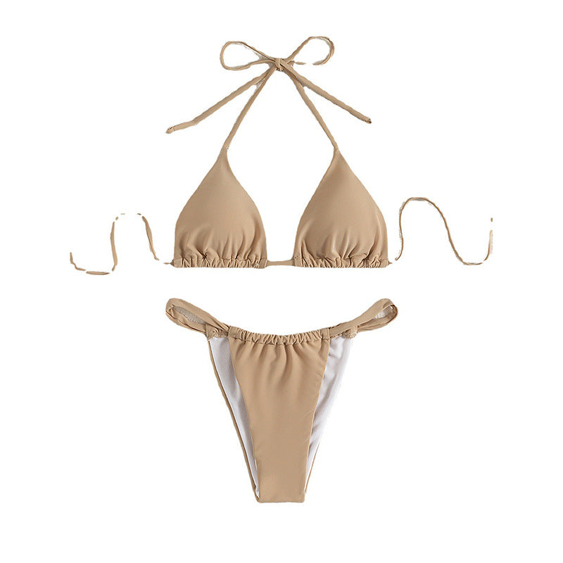 Damen Triangel-Bikini mit verstellbaren Trägern und elegantem Schnitt Drune