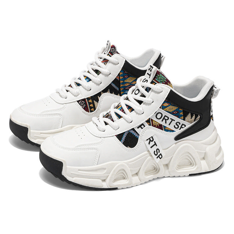 Damen Sportliche Sneakers mit bunten Designs und gepolsterter Sohle Drune