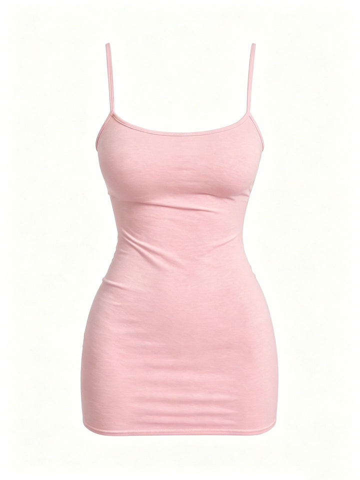 Damen figurbetontes Mini-Wickelkleid mit tiefem V-Ausschnitt und elastischen Trägern Drune