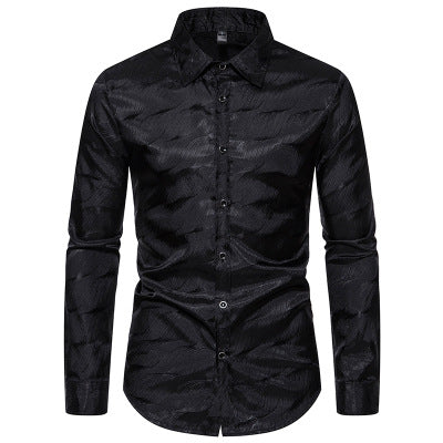 Herren Elegantes Hemd mit einzigartigem Strukturdesign Drune