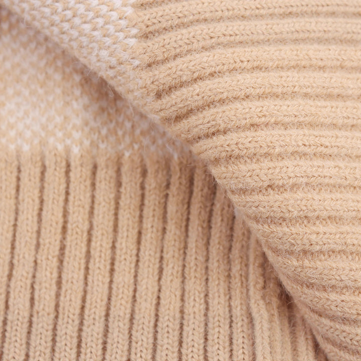 Damen Strickjacke mit Karomuster und Knopfdetails Drune
