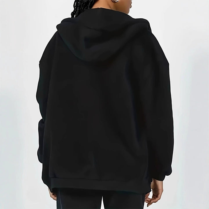 Damen lockerer Urban Style Kapuzenjacke Drune