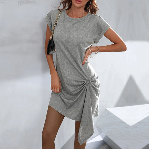 Damen Minikleid mit aufregendem Drapierungsdetail Drune