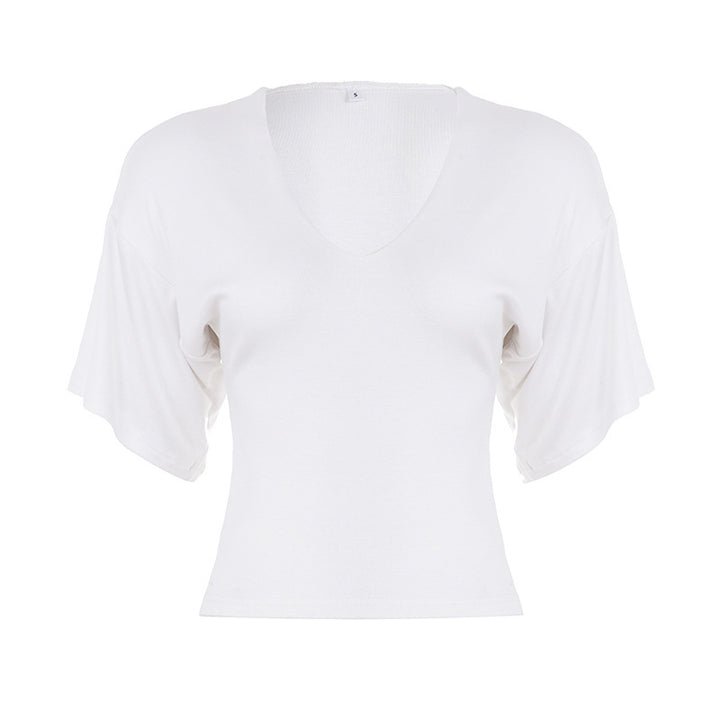 Damen lässiges V-Neck T-Shirt Drune