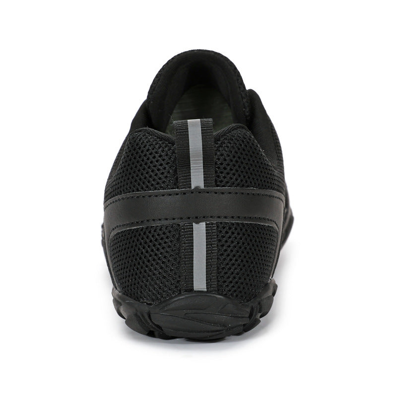 Herren nan leichter Schnellzug-Trekkingschuh mit Gummizehschutz, atmungsaktivem Meshoberteil und profiliertem Outdoor-Laufsohle Drune
