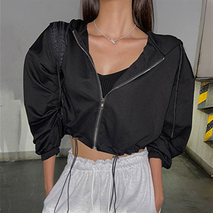 Damen modische cropped Sportjacke Drune