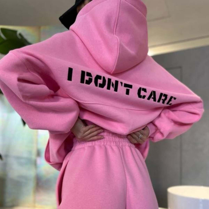 Unisex nan oversized Kapuzenpullover und taillenhohe Jogginghose Set Drune