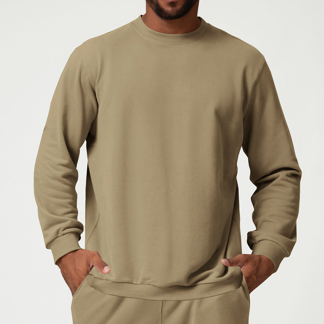 Herren Bequemer Sweatshirt mit Seitentaschen Drune