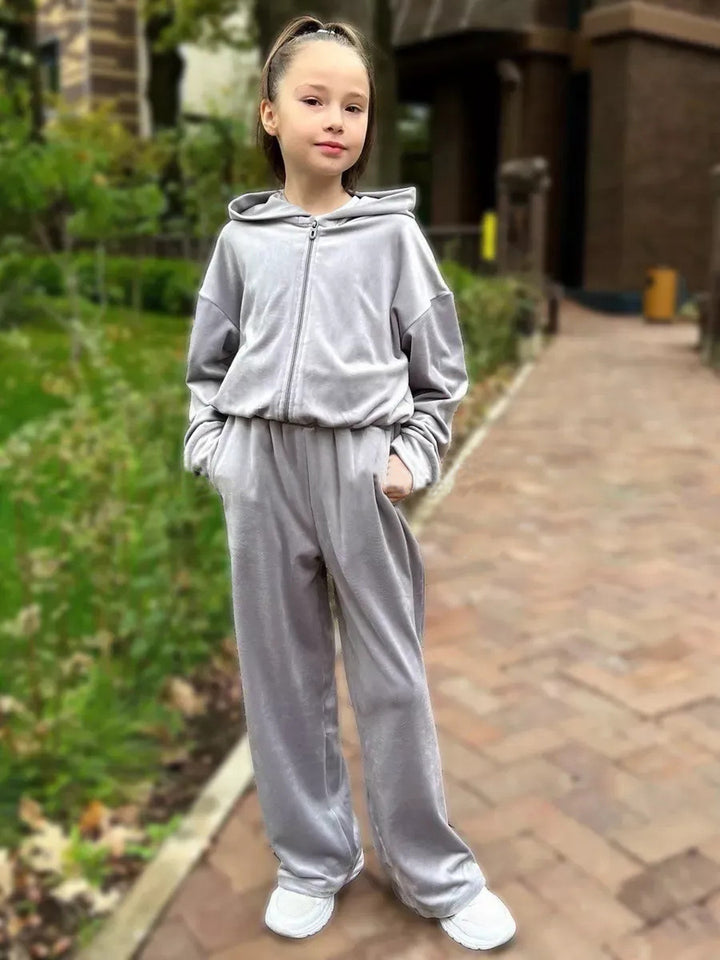 Damen Fleece-Kapuzenanzug Drune
