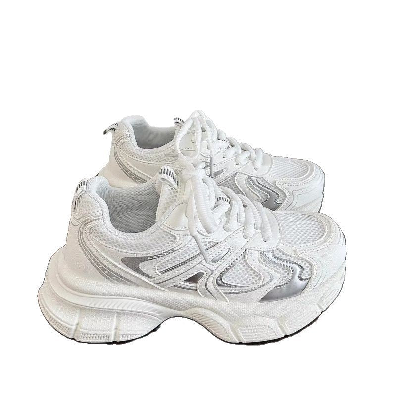Damen Sportliche Sneakers mit atmungsaktiver Mesh-Oberfläche und dämpfender Sohle Drune
