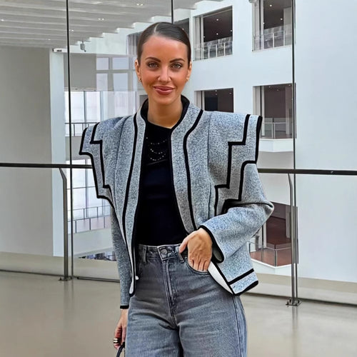 Damen Strukturierte Jacke mit sculpturalen Ärmeln Drune