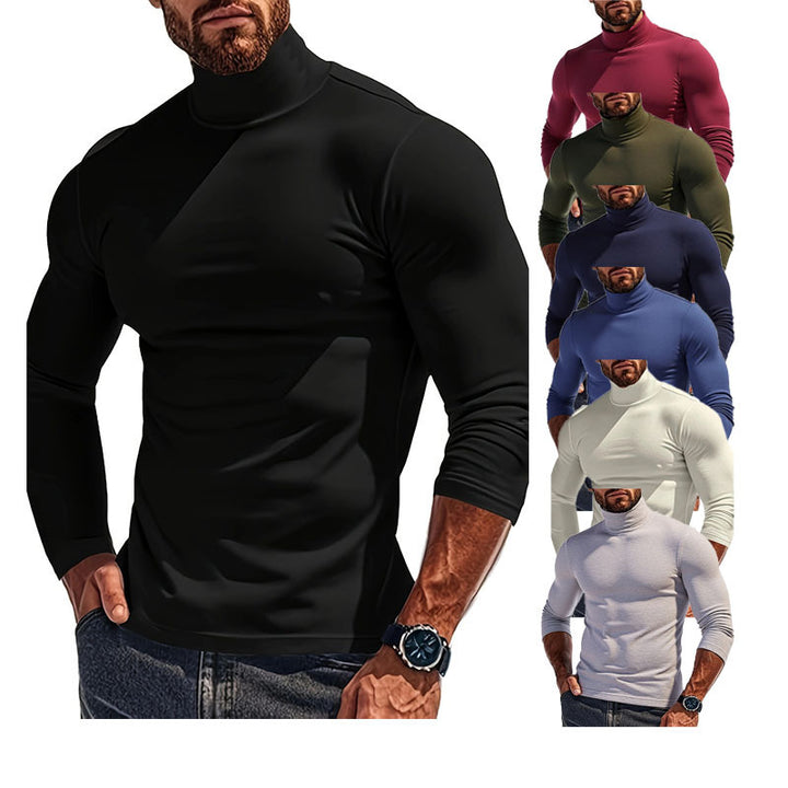 Herren Rollkragenpullover aus elastischem Material Drune