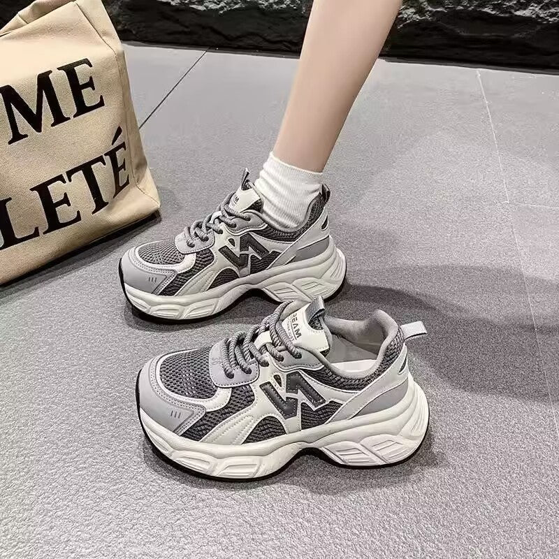 Damen Sportliche Sneaker mit atmungsaktivem Obermaterial Drune