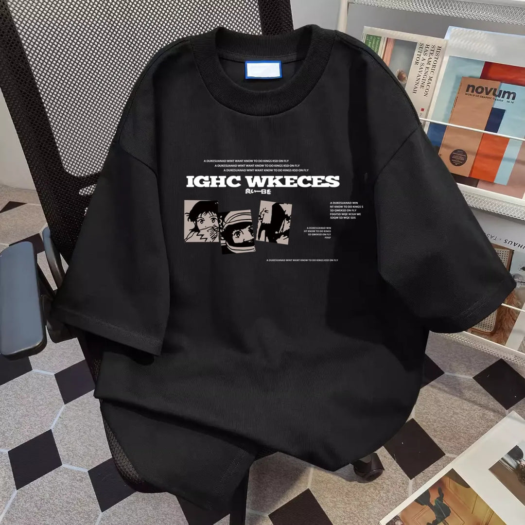 Damen oversized Grafik T-Shirt Drune