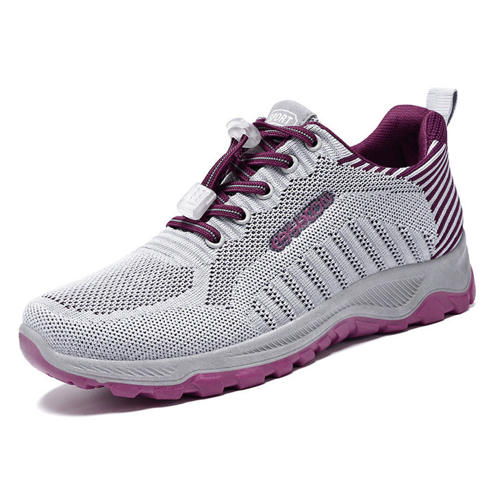 Herren nan multifunktionaler Strick-Sportschuh mit Schnellzug-Schnürung, stoßdämpfender EVA-Zwischensohle und griffiger Trailaußensohle Drune