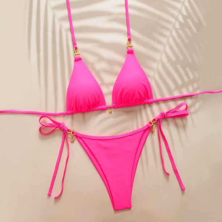 Damen Triangel-Bikini mit raffinierten Details Drune