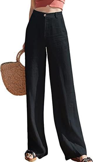 Damen Weite Leinenhose Drune