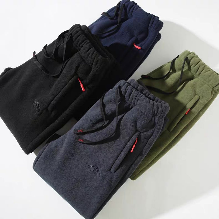 Damen Fließende Fleece-Hose mit verstellbarem Bund Drune