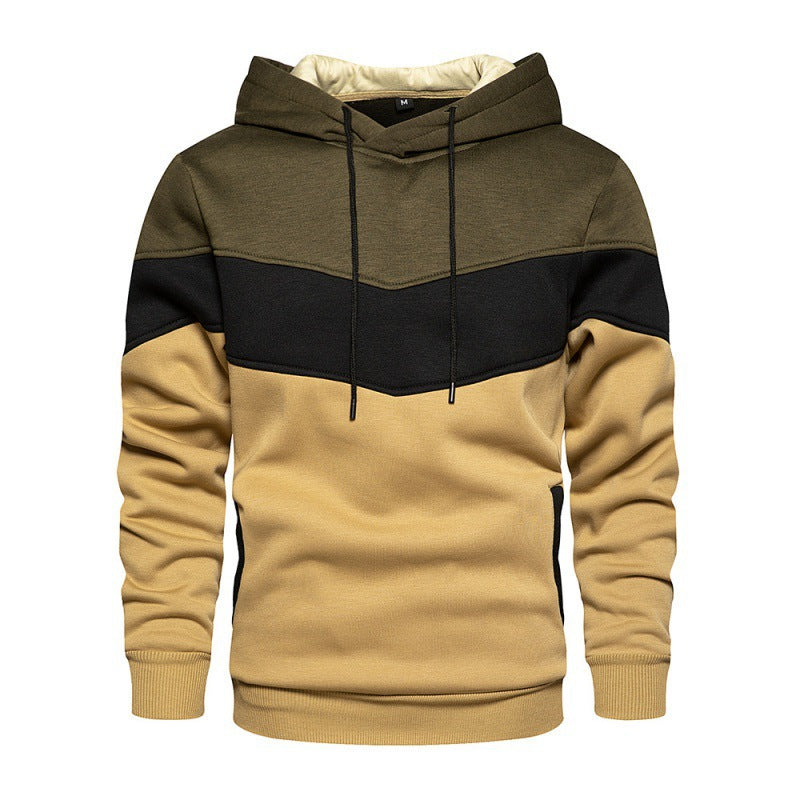 Herren Sportlicher Kapuzenpullover mit modernem Farbblockdesign und atmungsaktiven Eigenschaften Drune