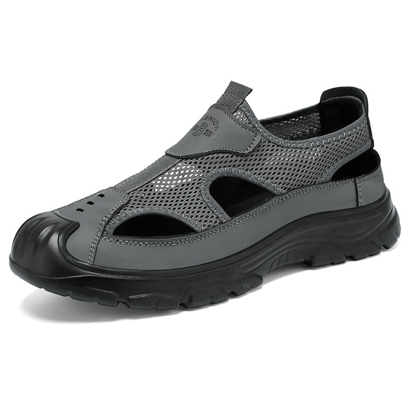 Herren nan atmungsaktive Outdoor-Sandale mit stoßdämpfender Sohle und verstärktem Zehenschutz Drune